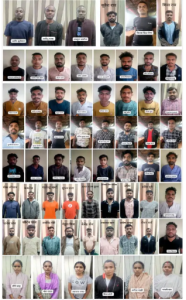 साइबर फ्रॉड के अलग-अलग मामलों में 8 महिलाओं समेत 62 आरोपियों को गिरफ्तार किया है।