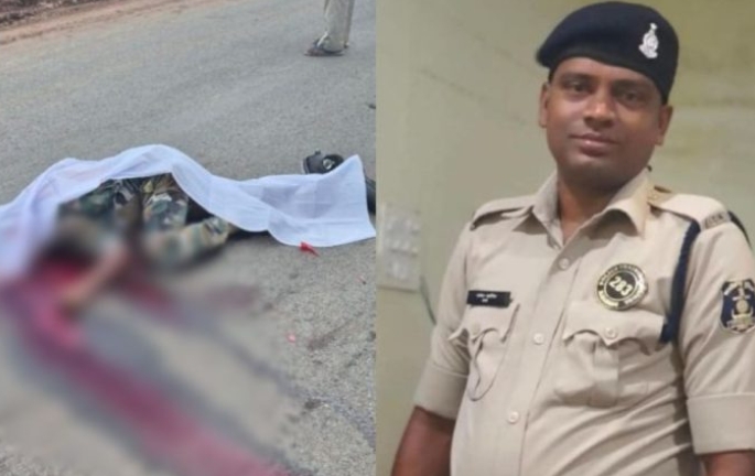 CG Accident News: ड्यूटी से लौट रहे पुलिस को ट्रक ने कुचला, मौके पर मौत