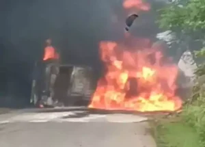 Petrol Tanker Blast Semariya Balodabazar
