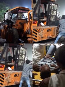 Raipur crane belt broken