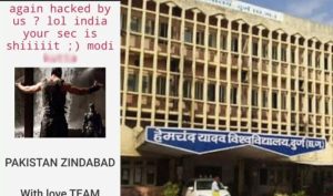 Durg University Website Hacked
