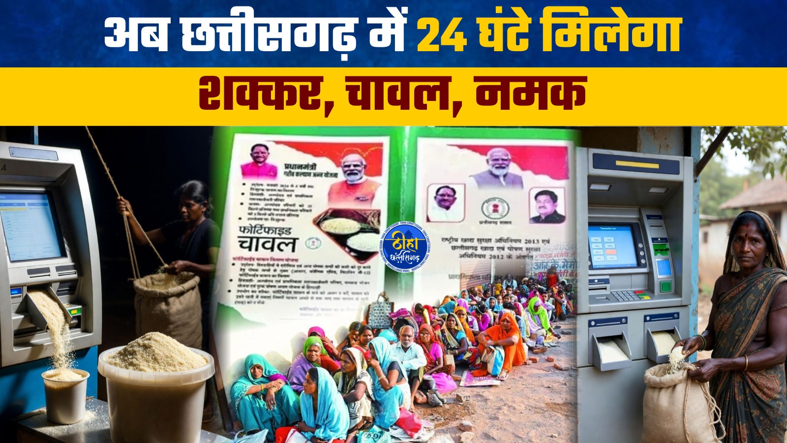 CG ब्रेकिंग : खुशखबरी ! अब छत्तीसगढ़ में 24 घंटे मिलेगा शक्कर, चावल, नमक