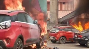 Raipur Car Fire
