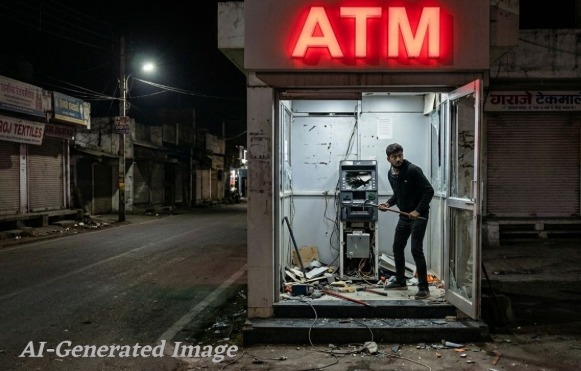 Khairagarh ATM Todfod: