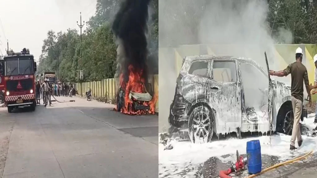 Korba Car Fire: