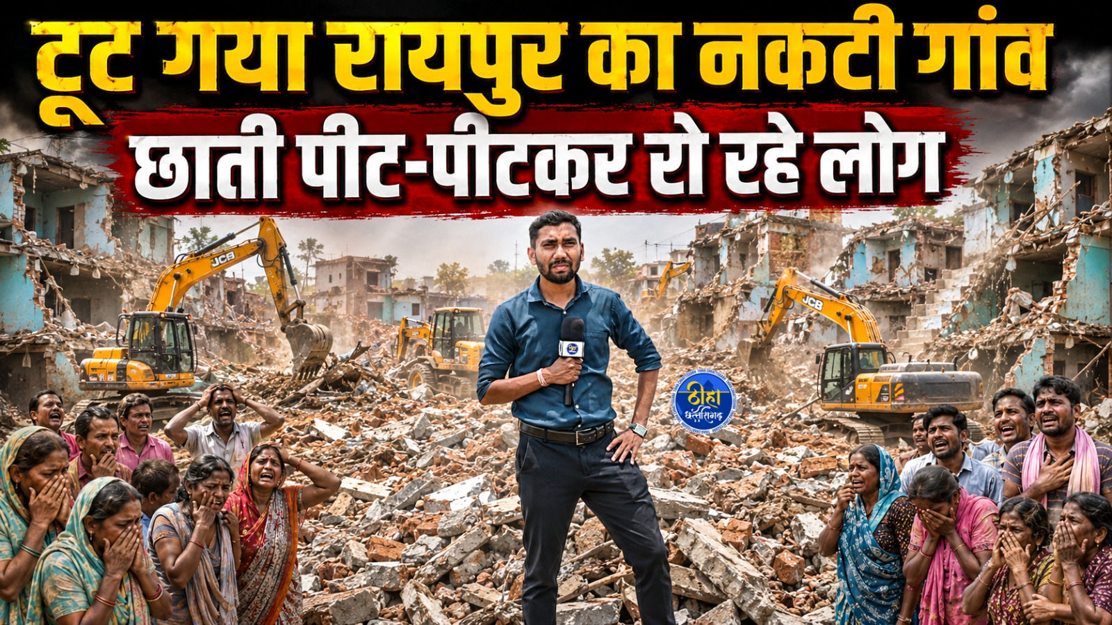 Raipur News: टूट गया नकटी गांव, खुले आसमान के नीचे रात गुजारे परिवार, बोले- सांसद ने झूठा आश्वासन दिया