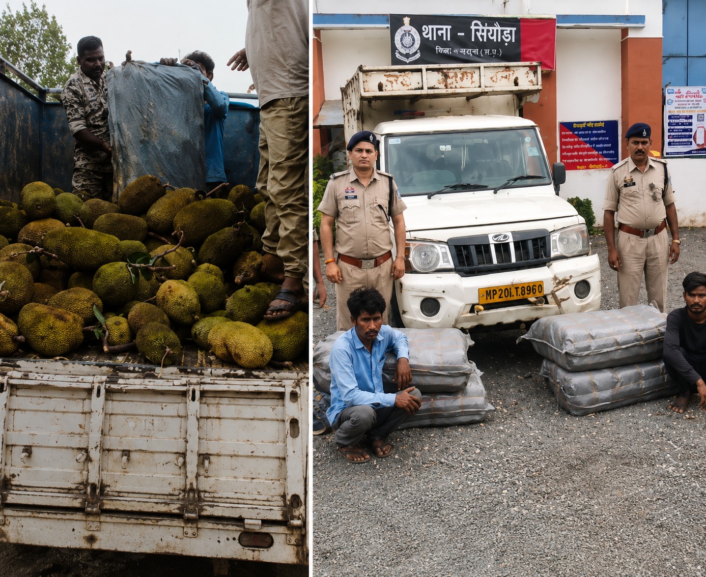 Mahasamund Ganja Smuggling: कटहल की आड़ में गांजा तस्करी; भारी मात्रा में गांजा समेत 2 तस्कर गिरफ्तार
