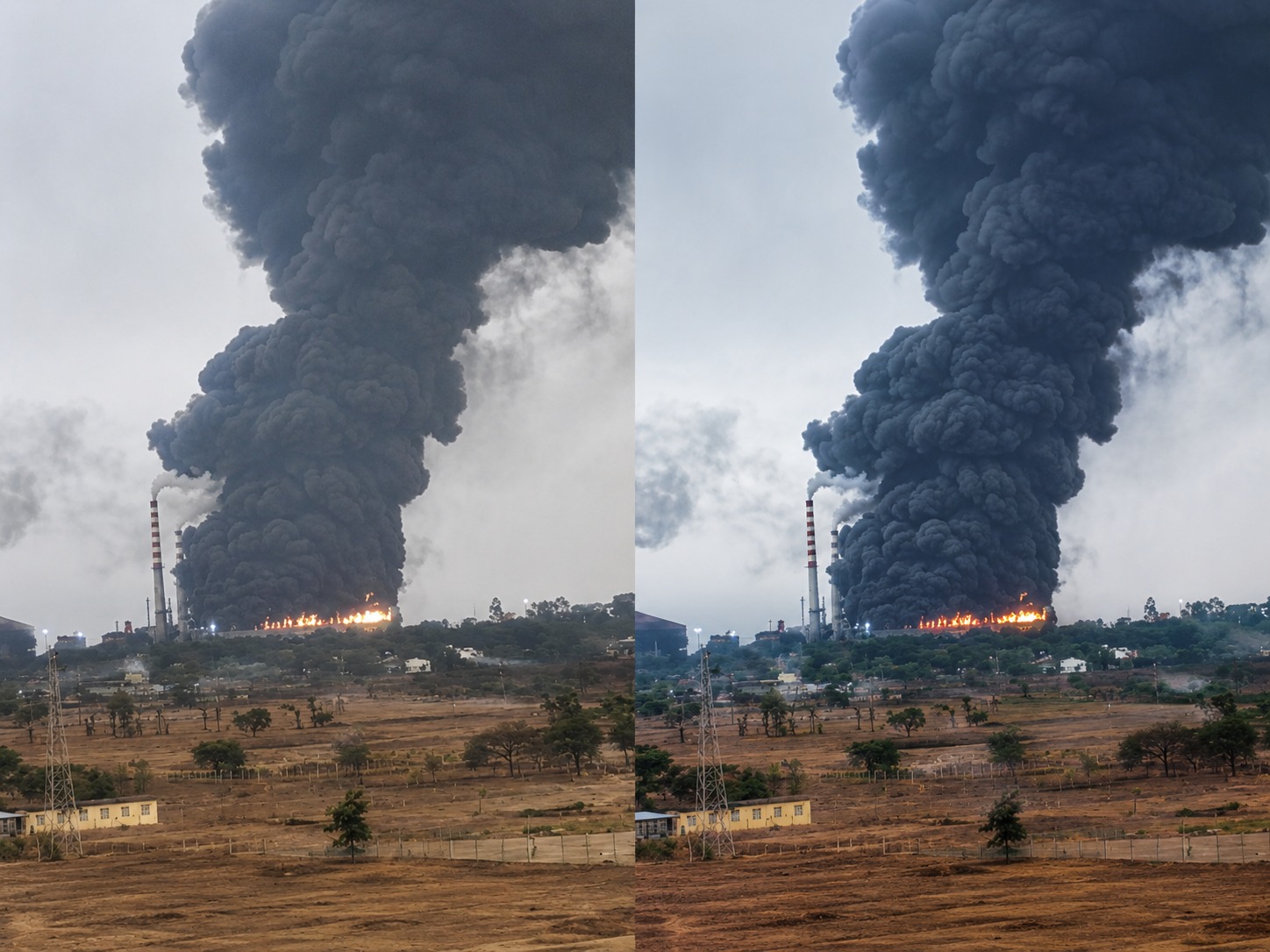 Raipur Plant Fire: रायपुर के मिवान स्टील प्लांट में भीषण आग, दूर-दूर तक दिखा धुएं का गुबार