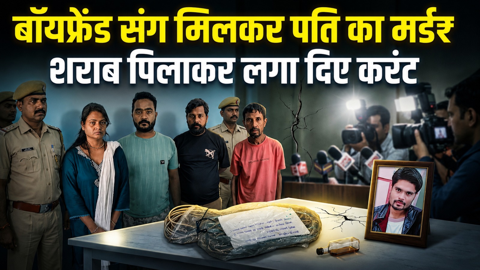 Kanker Murder: बॉयफ्रेंड संग मिलकर पति का मर्डर, शराब पिलाकर लगा दिए करंट; 4 आरोपी गिरफ्तार