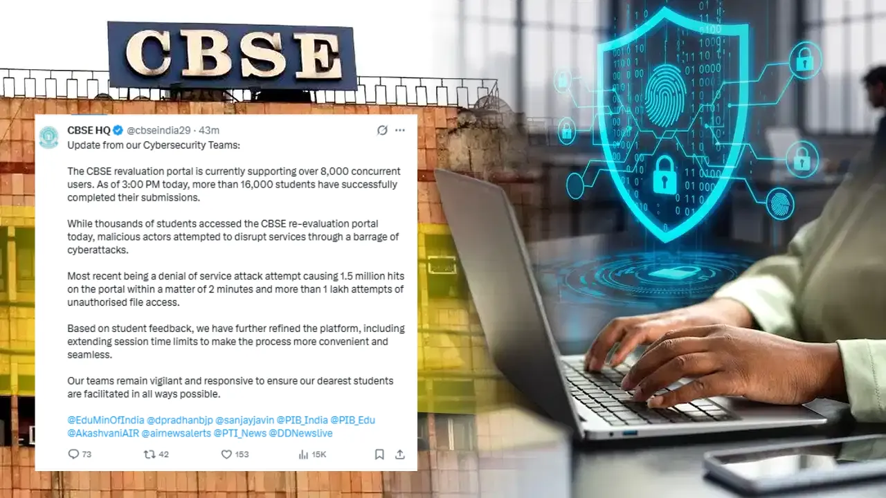 CBSE Cyber Attack: CBSE री-इवैल्युएशन पोर्टल पर साइबर अटैक, 2 मिनट में 15 लाख हिट्स भेजीं, 1 लाख बार सेंधमारी..