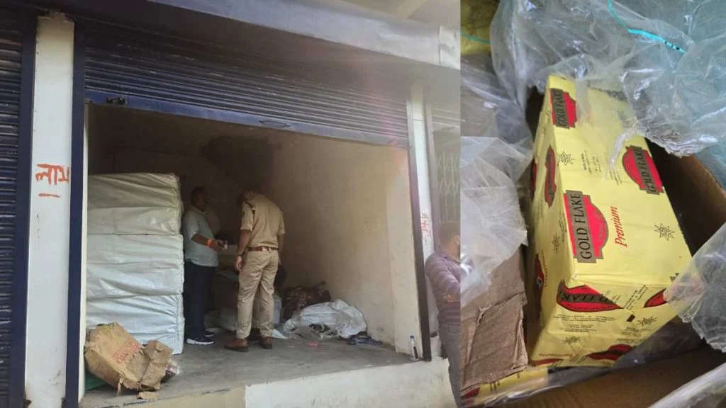 CG Fake Cigarette: दुर्ग के इंदिरा मार्केट में प्रीमियम ब्रांड की नकली सिगरेट बेचने का मामला सामने आया है। सिटी कोतवाली पुलिस ने एसएसडी ट्रेडर्स में कार्रवाई करते हुए दो आरोपियों को गिरफ्तार किया है। उनके कब्जे से 18 हजार नकली सिगरेट और पैकिंग से जुड़ी सामग्री जब्त की गई है। जब्त सामान की कुल कीमत करीब 2 लाख 7 हजार रुपए बताई गई है।