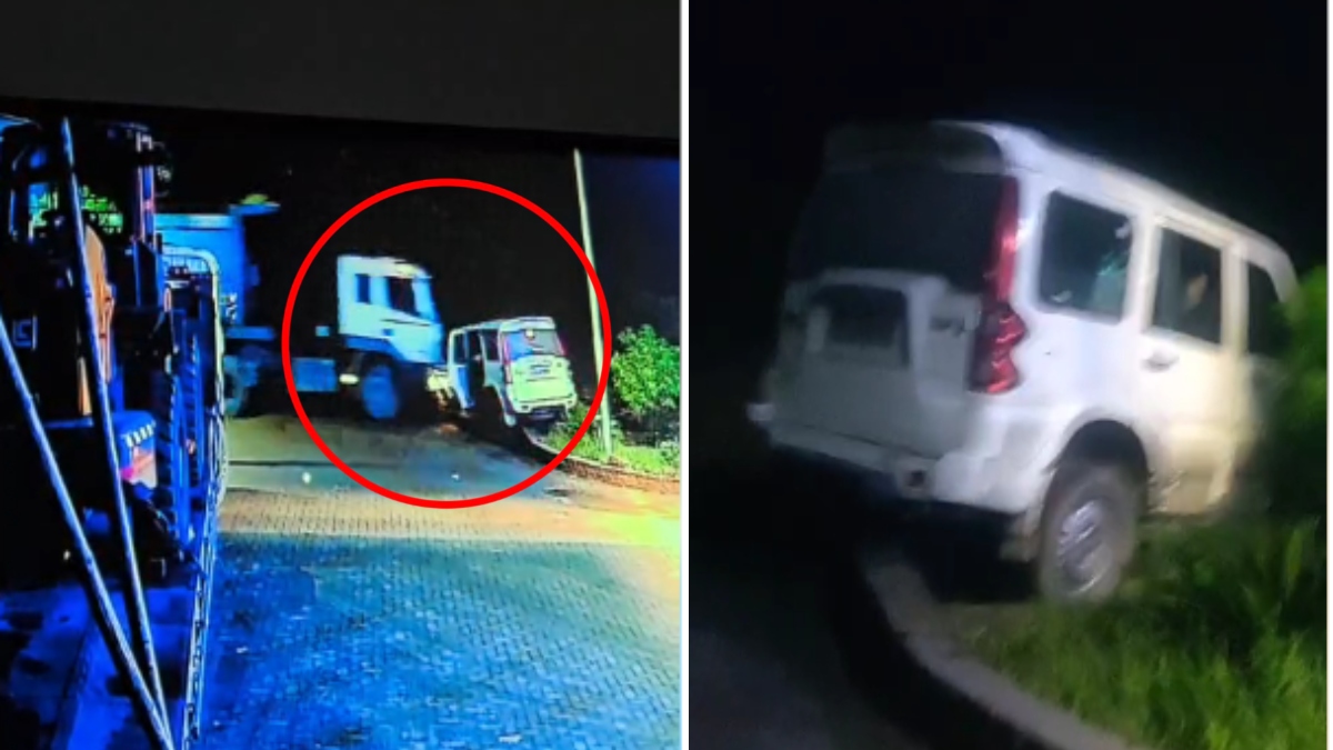 CG Diesel Theft: छत्तीसगढ़ के कोरबा जिले के कटघोरा बाईपास में डीजल चोरी करने वाले गिरोह के खिलाफ एक ट्रेलर चालक ने हिम्मत दिखाते हुए चोरों की स्कॉर्पियो को टक्कर मार दी। घटना गुरुवार तड़के की है। पूरी वारदात पेट्रोल पंप पर लगे CCTV कैमरे में कैद हो गई है। घटना के बाद आरोपी मौके से फरार हो गए।