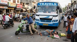 Raipur Accident: रायपुर के खमतराई थाना क्षेत्र के भनपुरी इलाके में तेज रफ्तार बस की चपेट में आने से स्कूटी सवार महिला की मौत हो गई। हादसा रविवार शाम हुआ। मृतका की पहचान साधना तिवारी के रूप में हुई है, जो मध्य प्रदेश के मऊगंज जिले के देवतालाब क्षेत्र स्थित ग्राम मढ़ा-पिपरी की रहने वाली थीं।