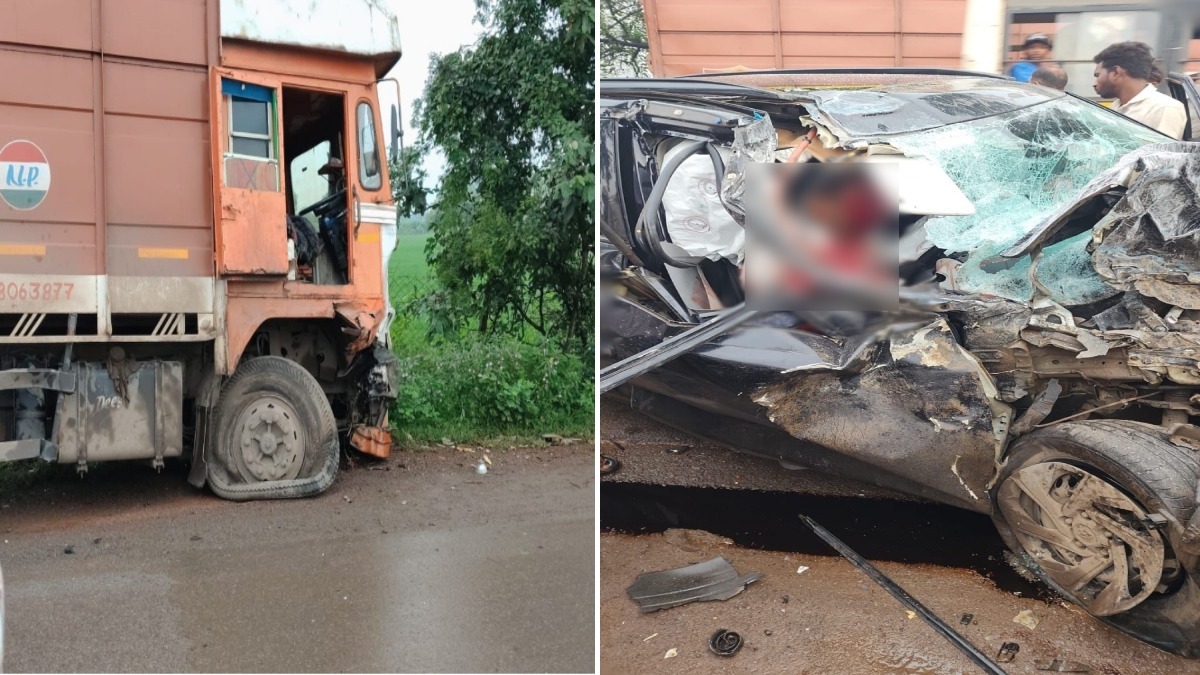 Raipur Accident: रायपुर-बलौदाबाजार मुख्य मार्ग पर मंगलवार सुबह दर्दनाक सड़क हादसा हो गया। खरोरा थाना क्षेत्र के मंगोली चौक के पास ट्रक और क्रेटा कार की आमने-सामने जोरदार टक्कर में एक युवक की मौत हो गई, जबकि तीन अन्य लोग घायल हो गए। हादसे के बाद ट्रक चालक मौके से फरार हो गया। पुलिस ने वाहन जब्त कर मामले की जांच शुरू कर दी है।