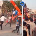 Raipur Durga Visarjan: रायपुर के महादेवघाट स्थित विसर्जन कुंड में दुर्गा प्रतिमा विसर्जन के दौरान दो पक्षों के बीच विवाद हो गया। देखते ही देखते विवाद इतना बढ़ गया कि दोनों पक्षों में जमकर हाथापाई शुरू हो गई। घटना के कई वीडियो सोशल मीडिया पर वायरल हो रहे हैं, जिसमें लोग एक-दूसरे के बाल खींचते, धक्का-मुक्की करते और मारपीट करते नजर आ रहे हैं।